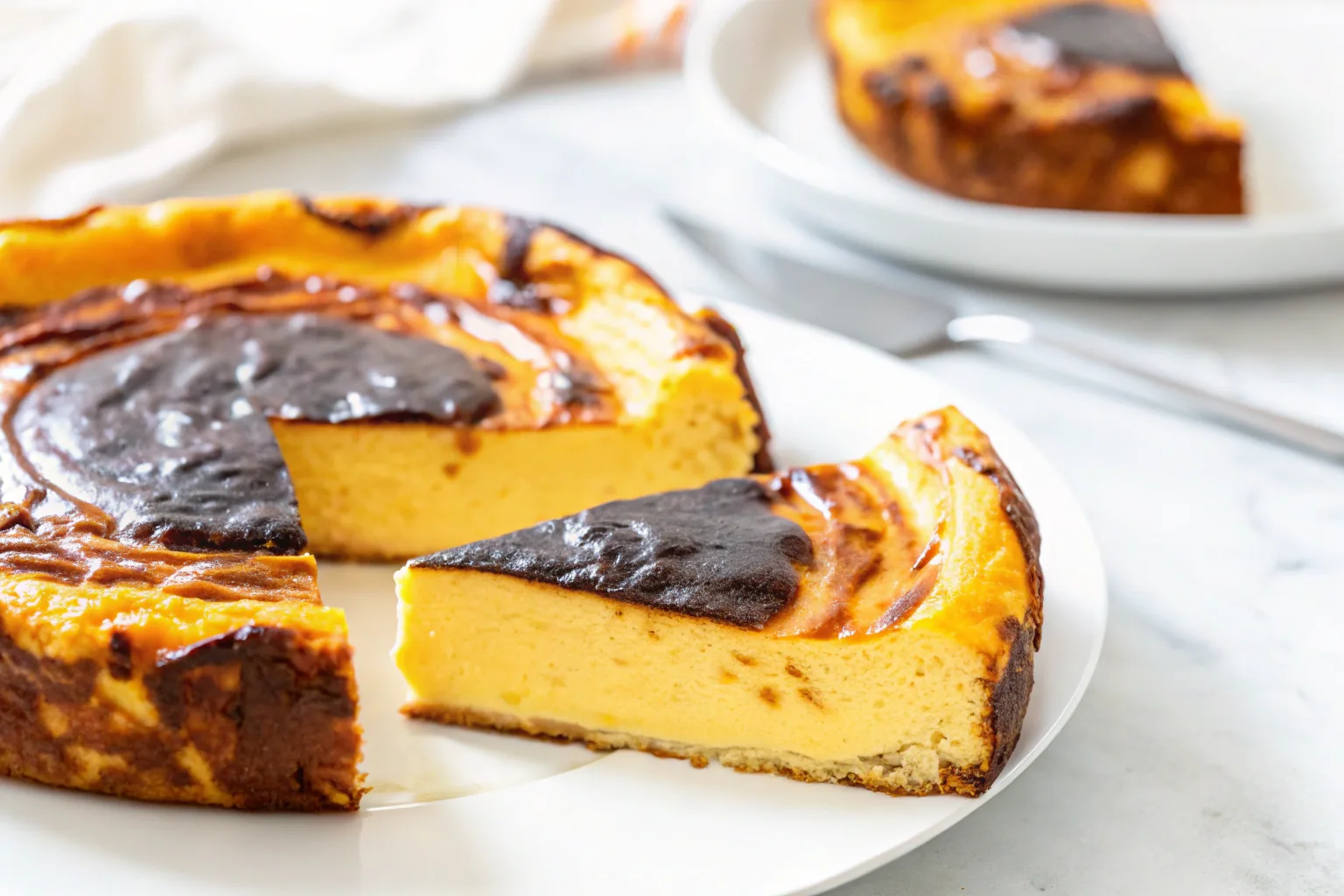 pumpkin basque cheesecake