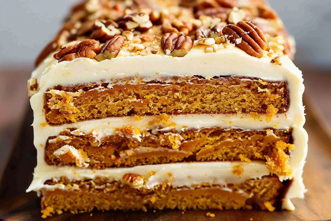 Big Pumpkin Layer Cake with Cream Cheese Frosting