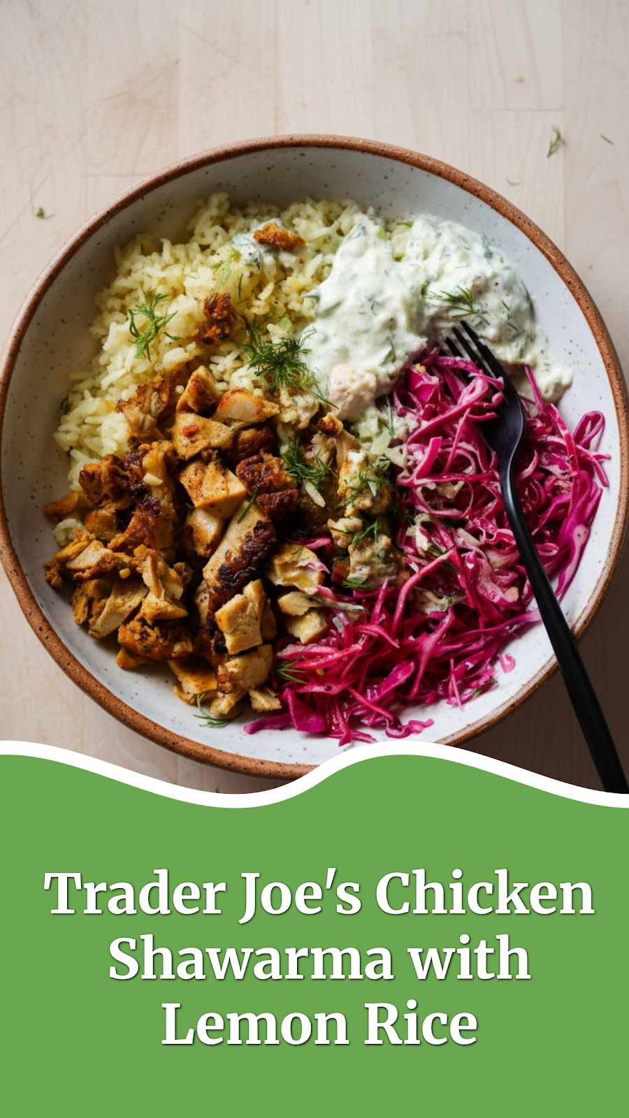 Trader Joe's Chicken Shawarma with Lemon Rice
