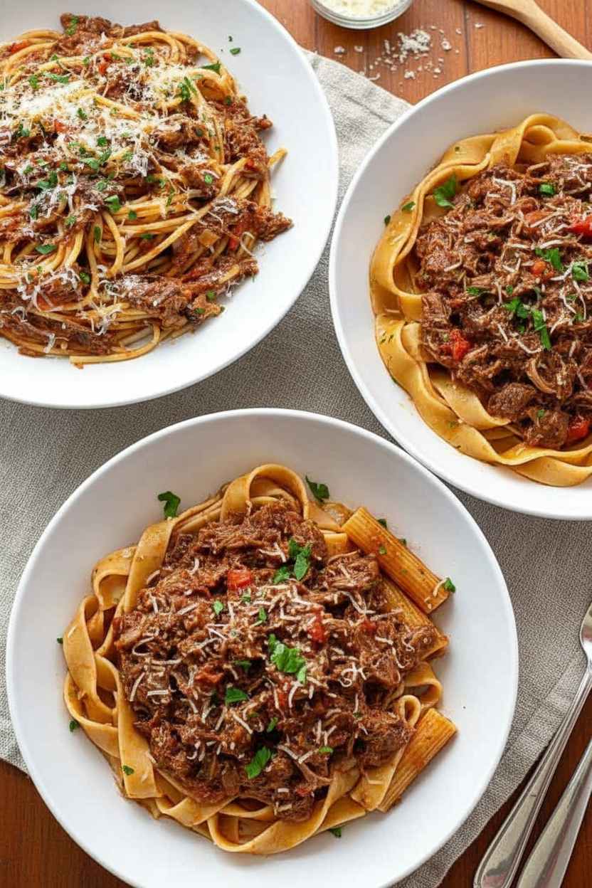 Beef Cheek Ragu Pasta: Three Delicious Variations
