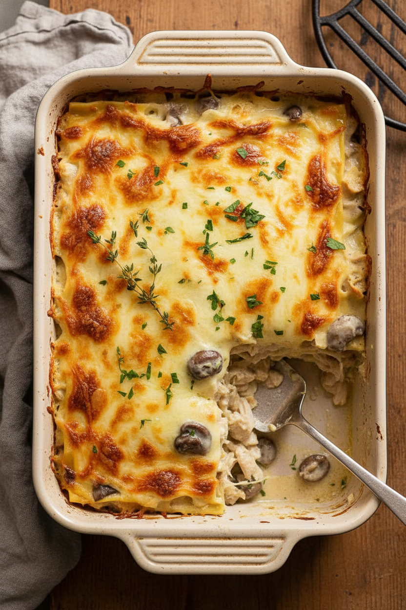 Creamy Chicken Lasagna Bliss