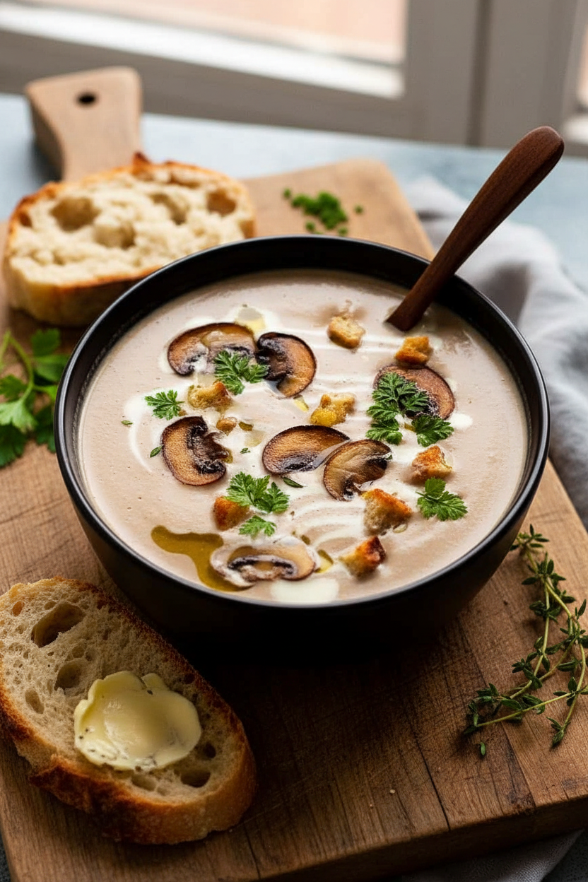 Creamy Mushroom Soup Delight
