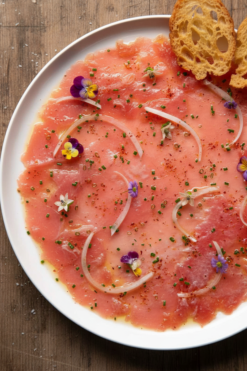 Fresh Tuna Carpaccio Delight