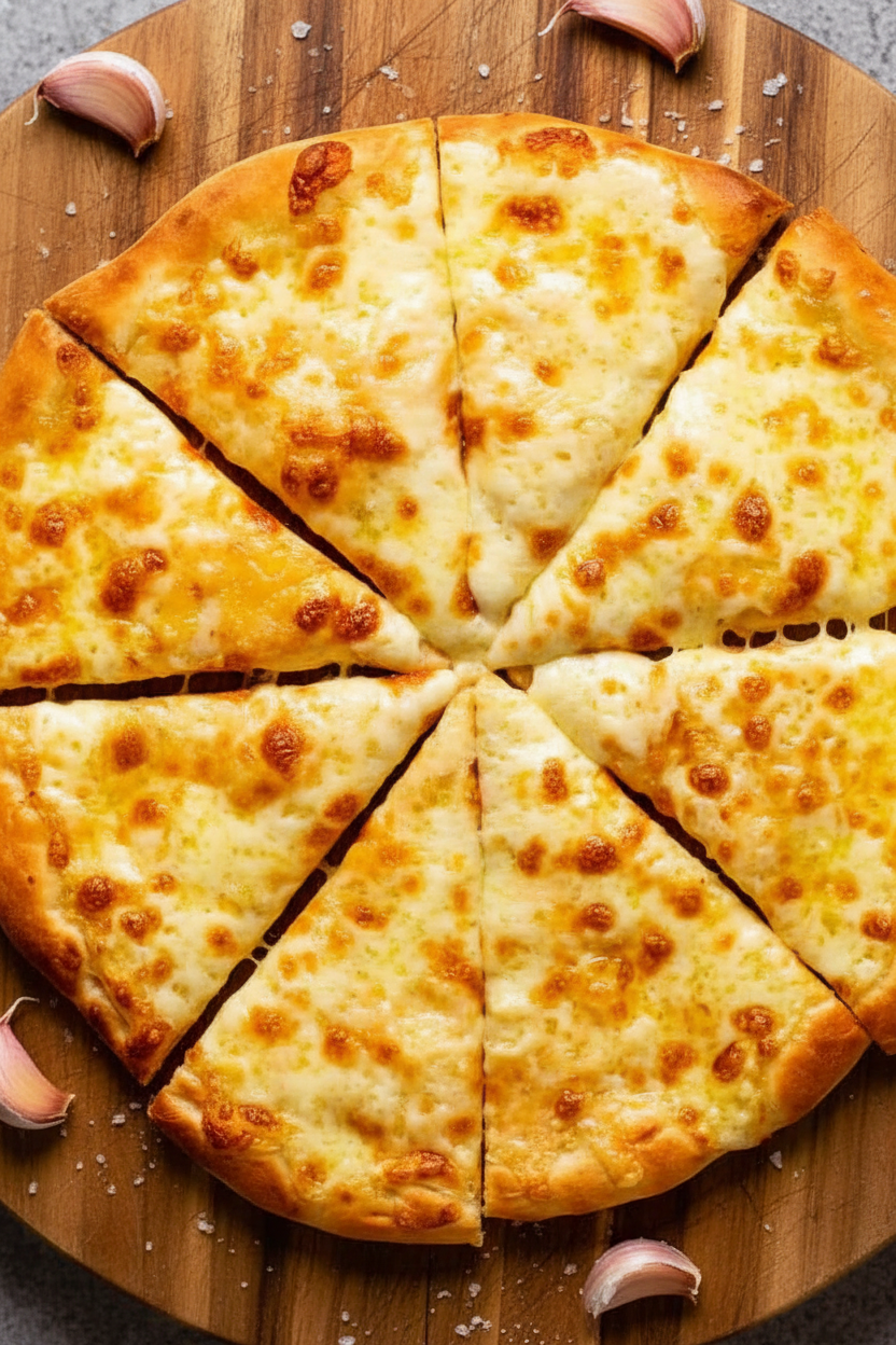Garlic Cheese Pizza Delight