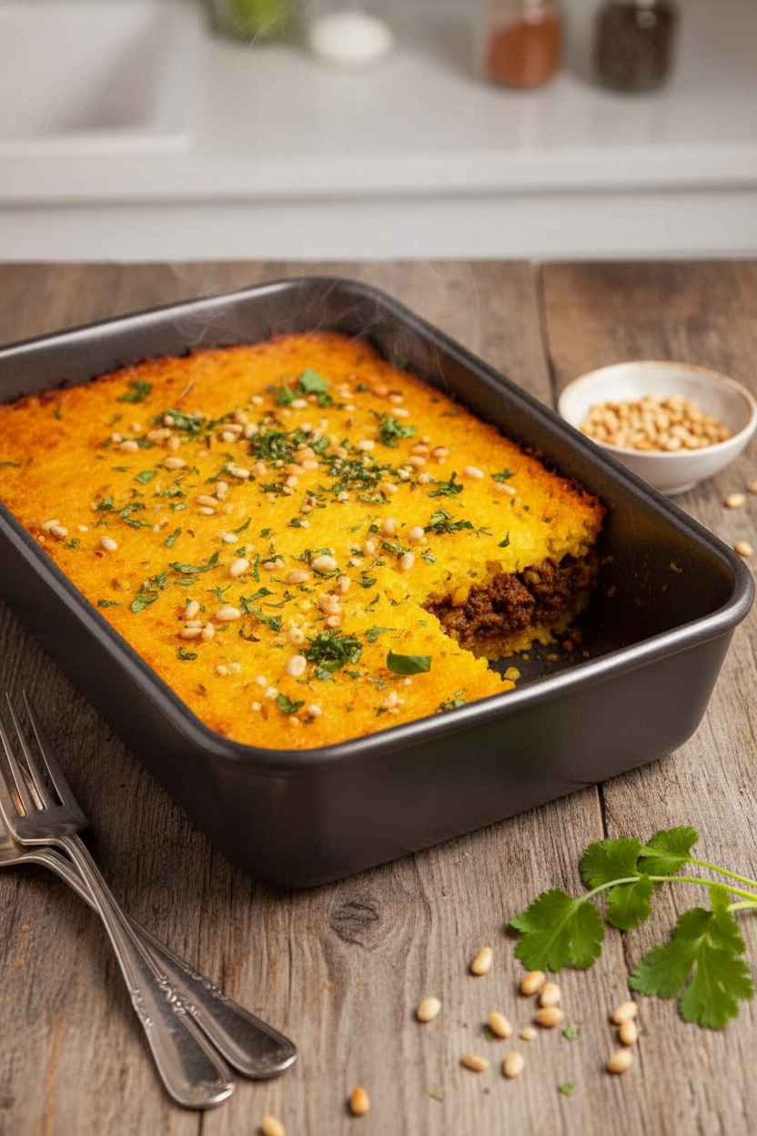 Golden Saffron Rice Bake Delight