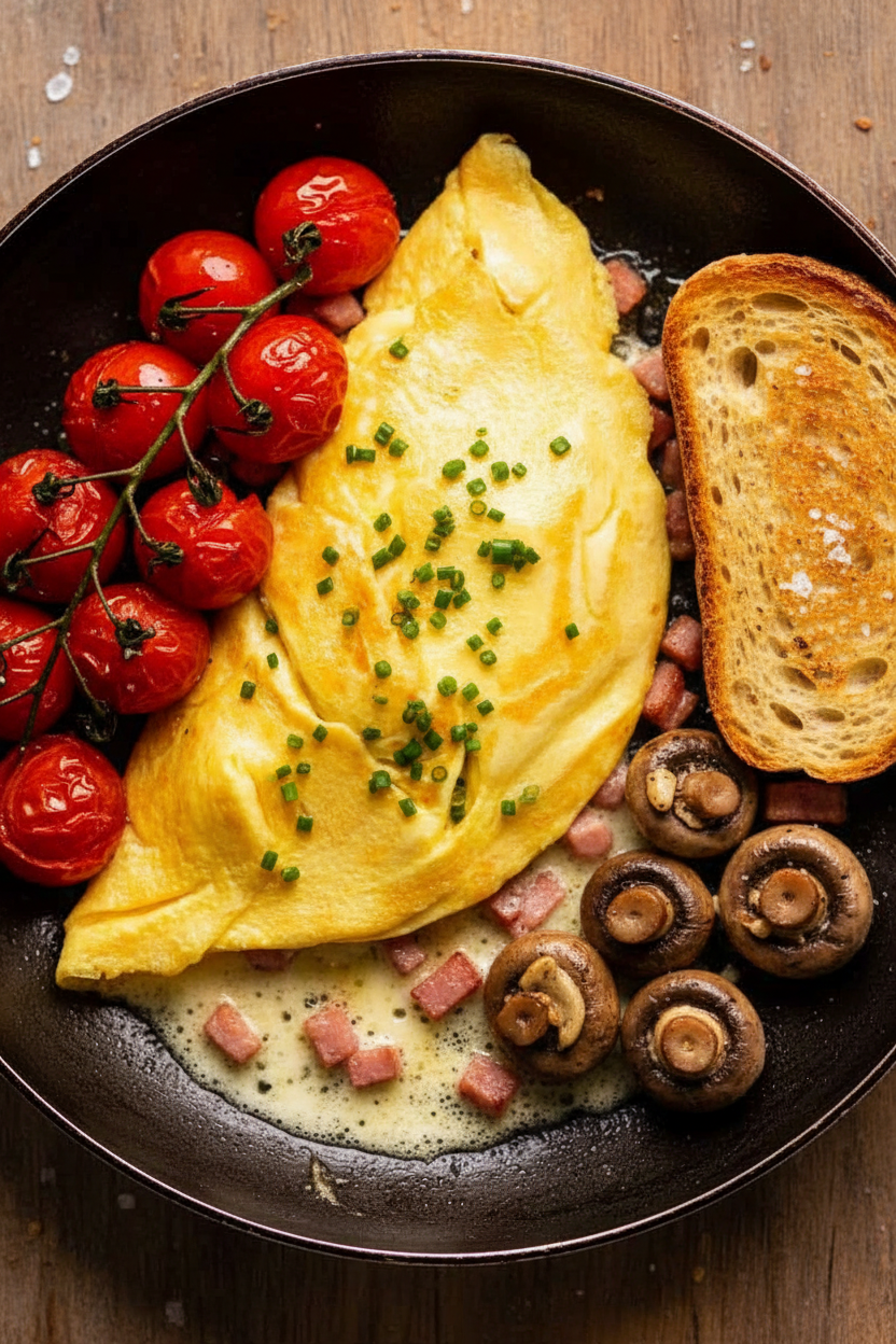 Ham and Cheese Omelette Recipe Delight
