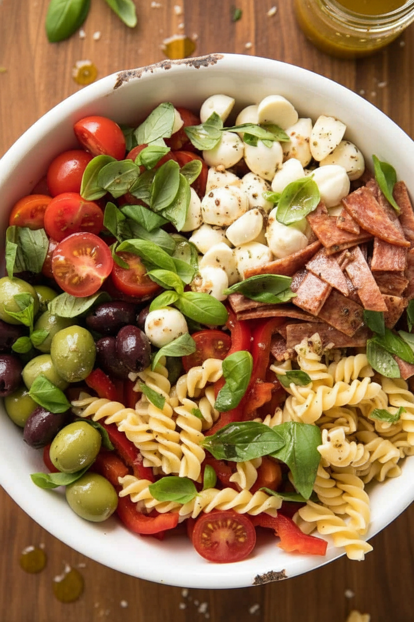 Italian Pasta Salad with Fresh Herb Dressing