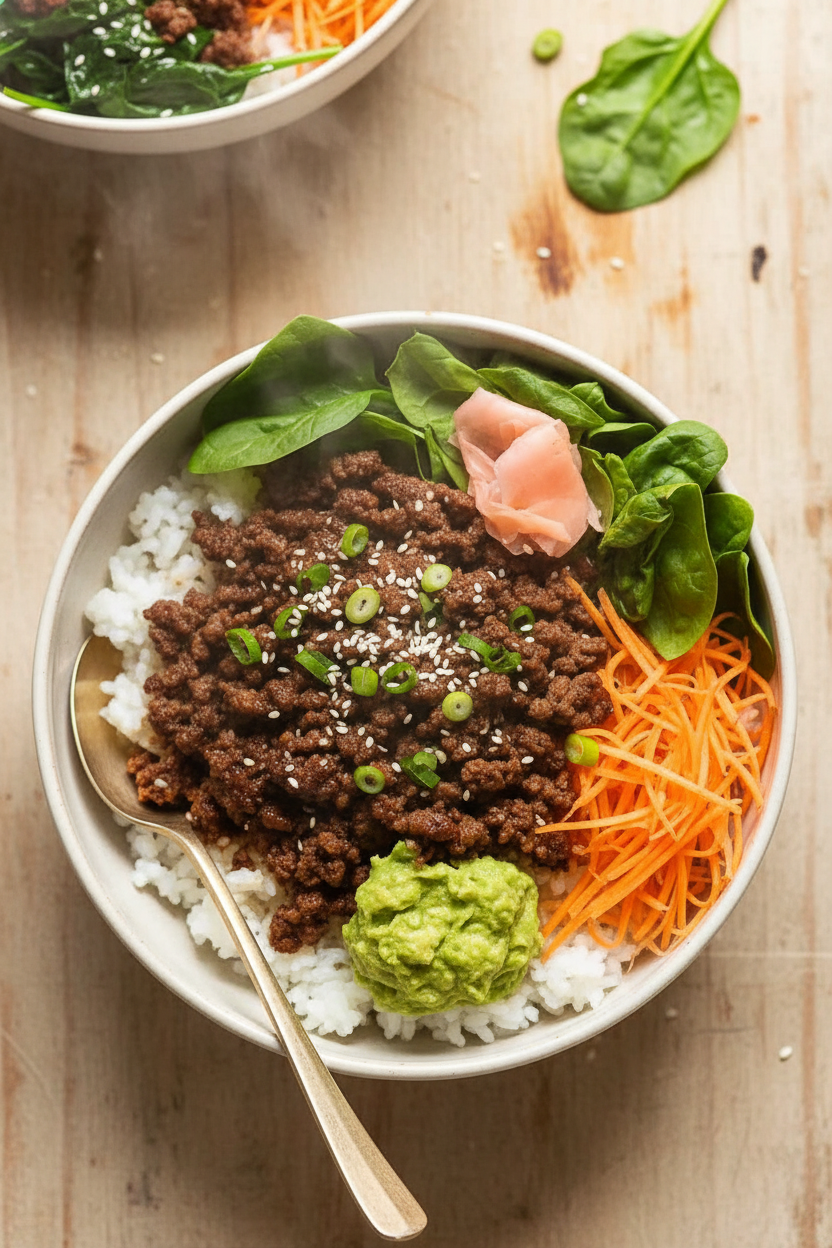 Korean Beef Bulgogi Rice Bowl Delight