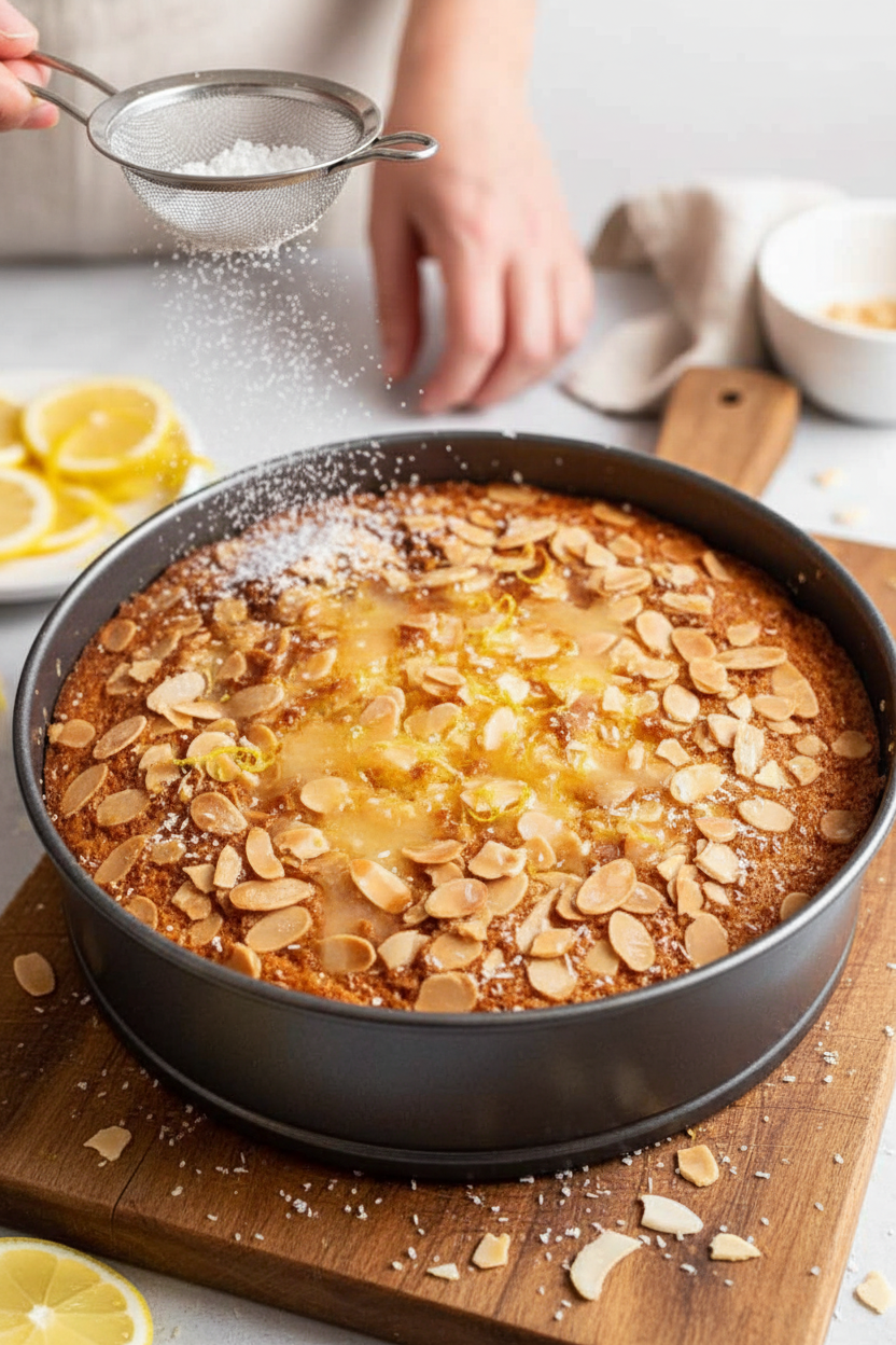 Lemon Coconut Almond Cake Recipe Delight