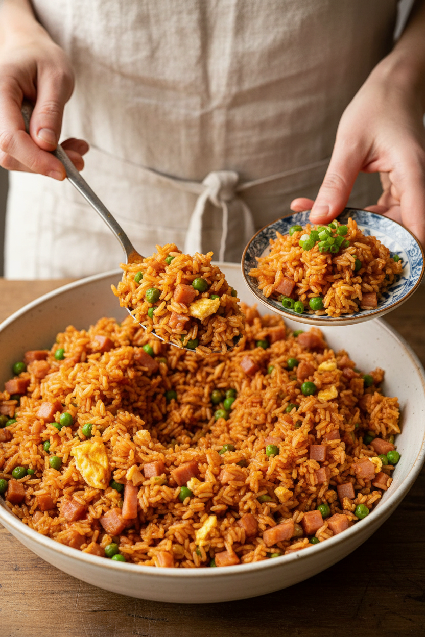 Red Vietnamese Fried Rice Delight