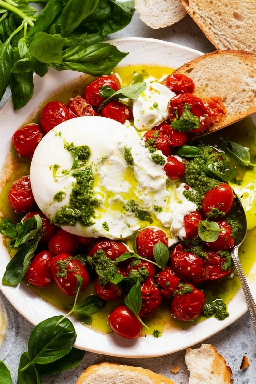 Refreshing Tomato Burrata Salad Delight