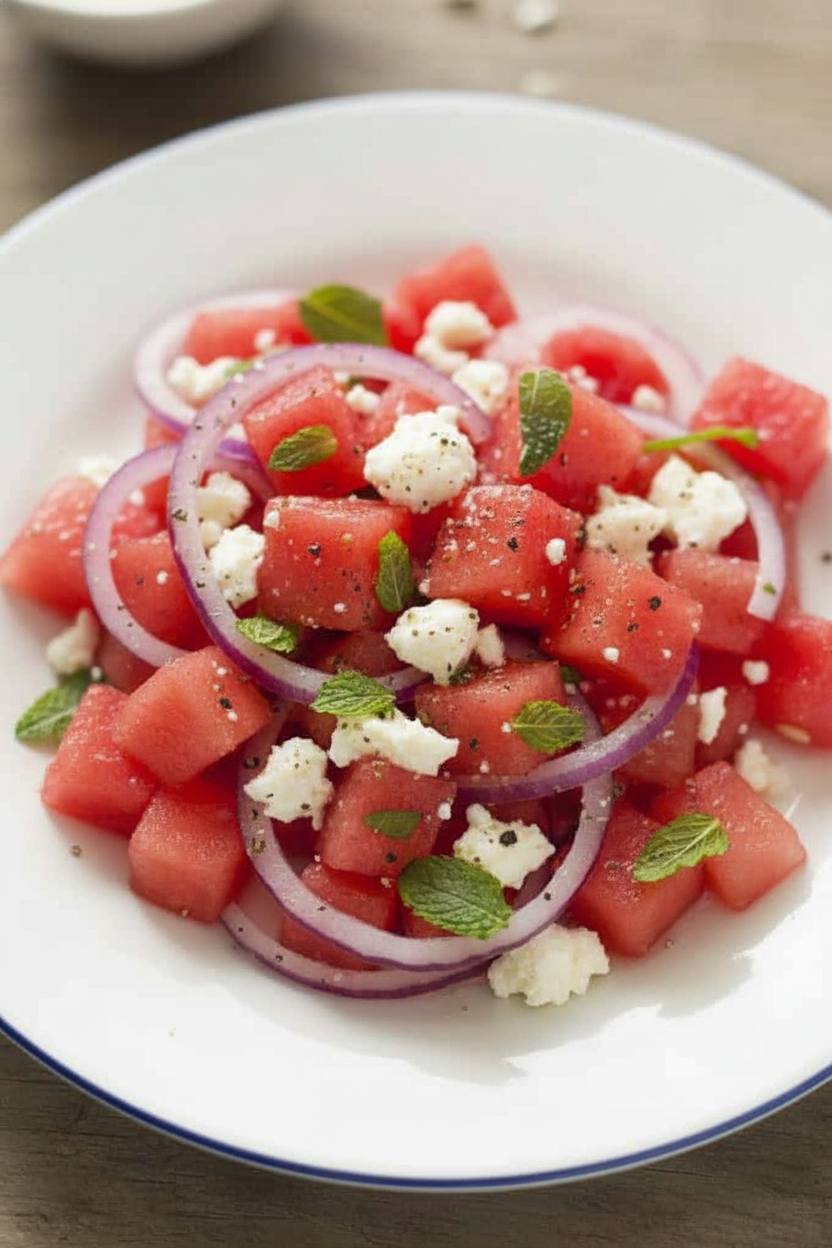Refreshing Watermelon Salad for Hot Days