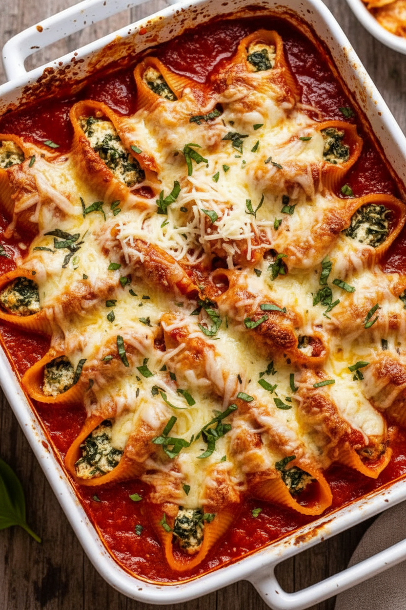Spinach Ricotta Stuffed Shells Delight
