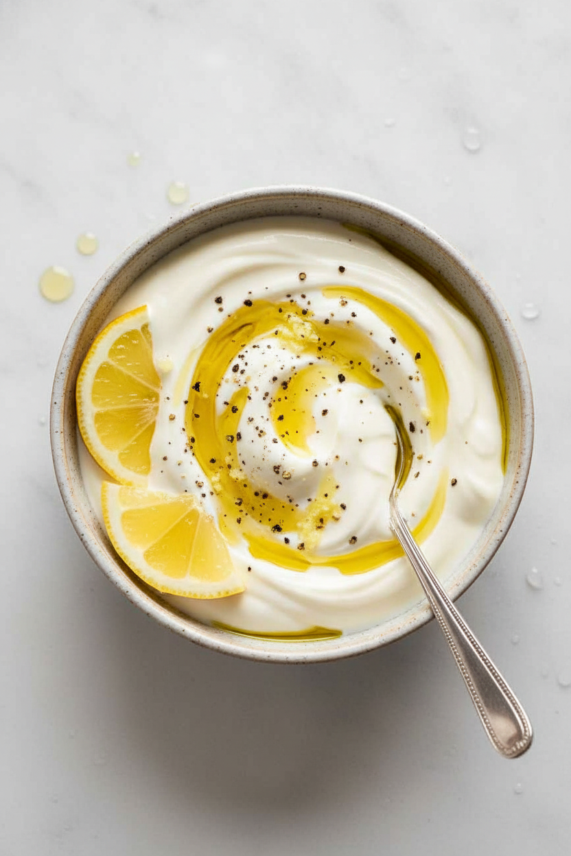 Tangy Lemon Yogurt Sauce Recipe