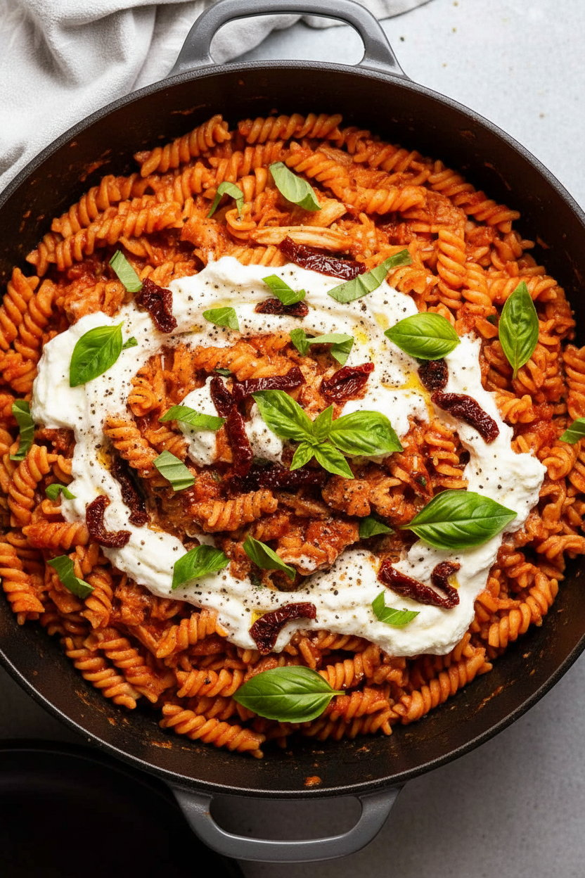 Whipped Ricotta One-Pot Chicken Pasta Recipe