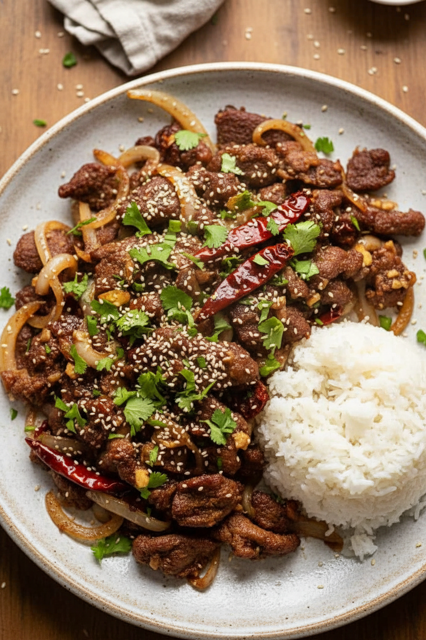 Xinjiang Cumin Lamb Stir Fry Recipe