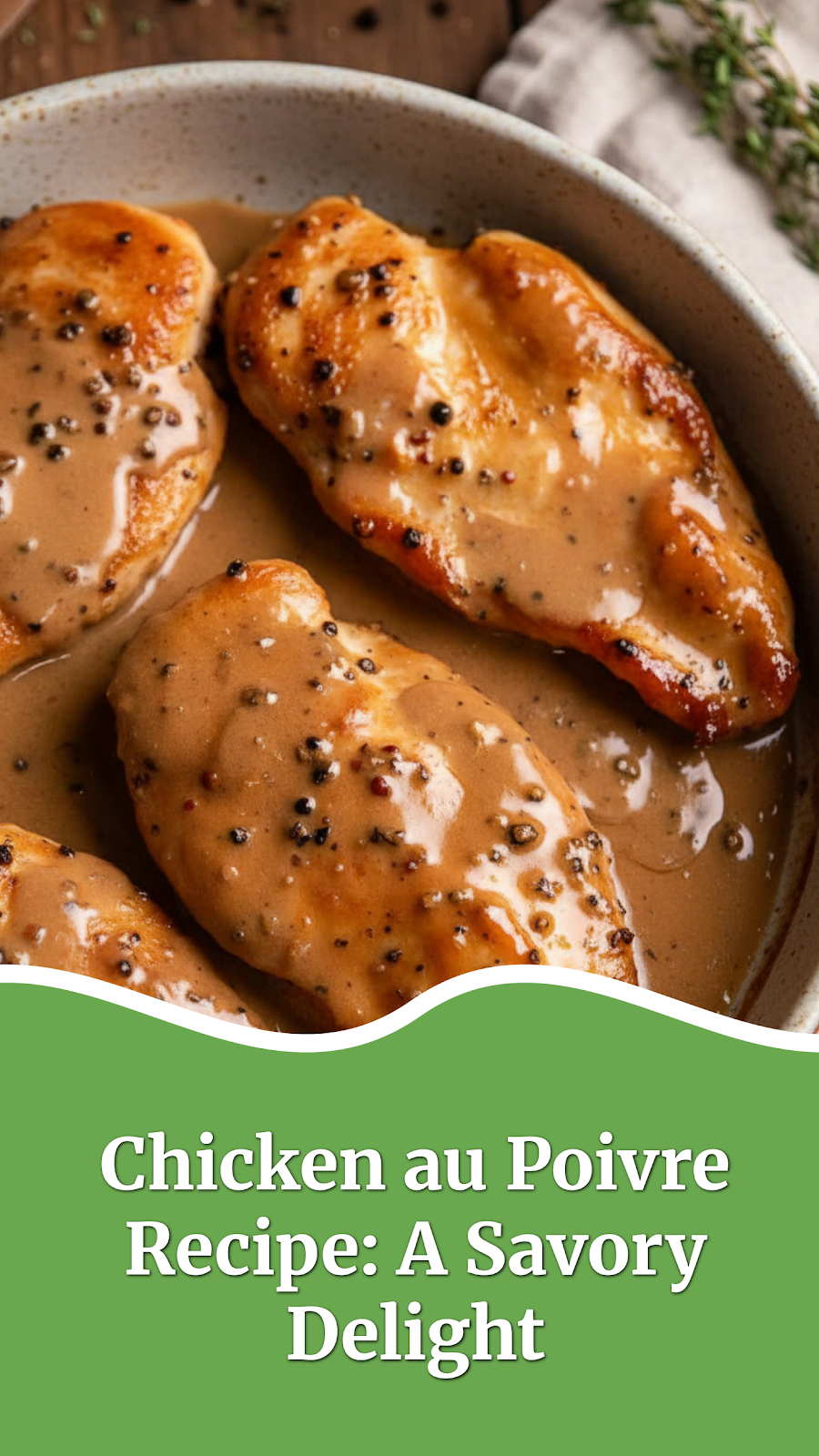 Chicken au Poivre Recipe: A Savory Delight