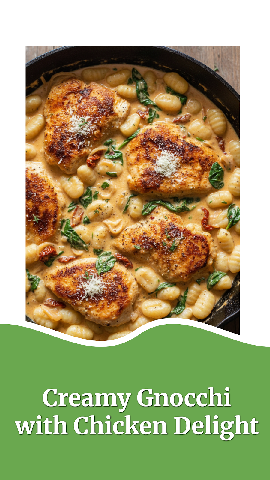 Creamy Gnocchi with Chicken Delight