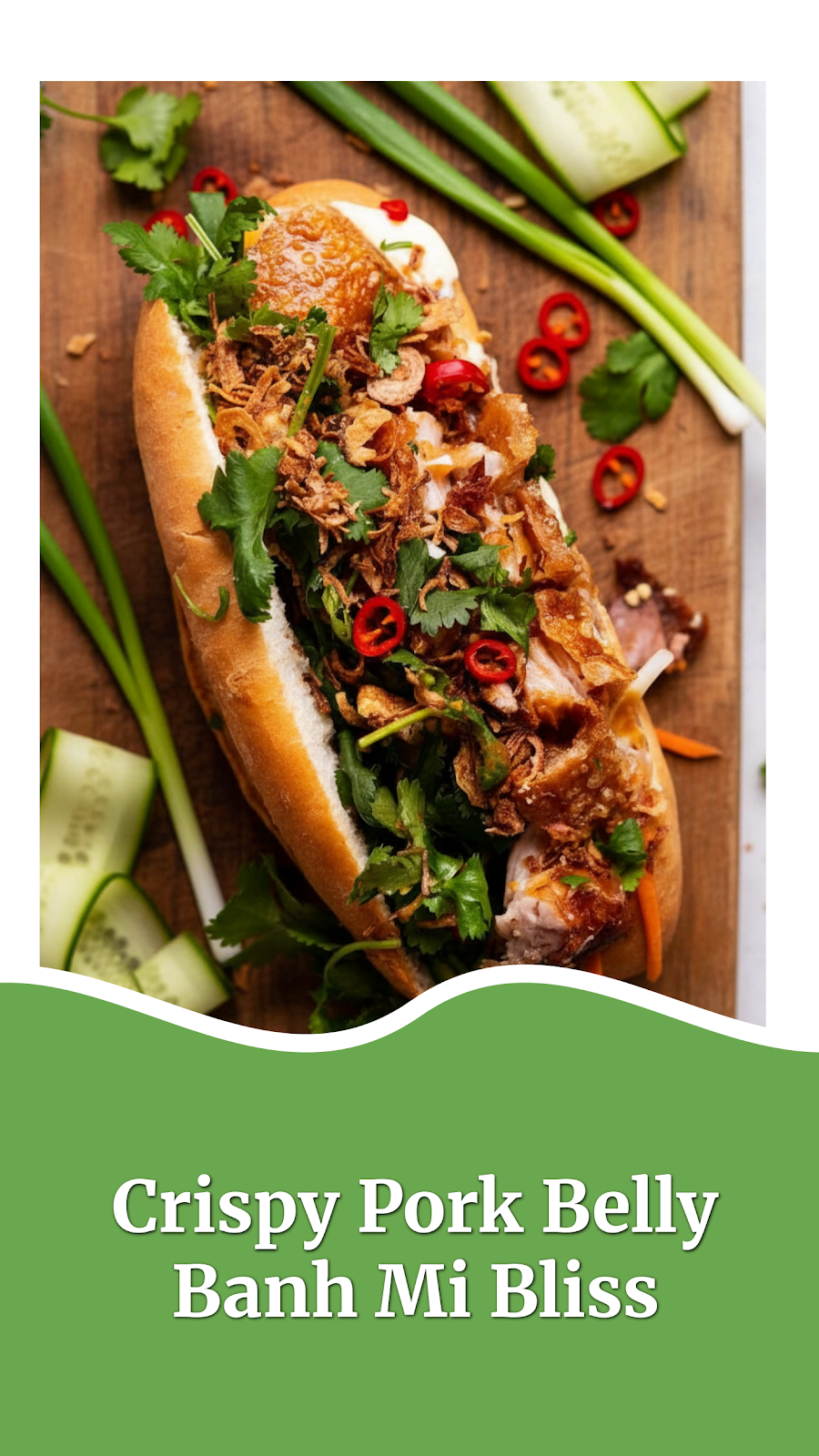 Crispy Pork Belly Banh Mi Bliss