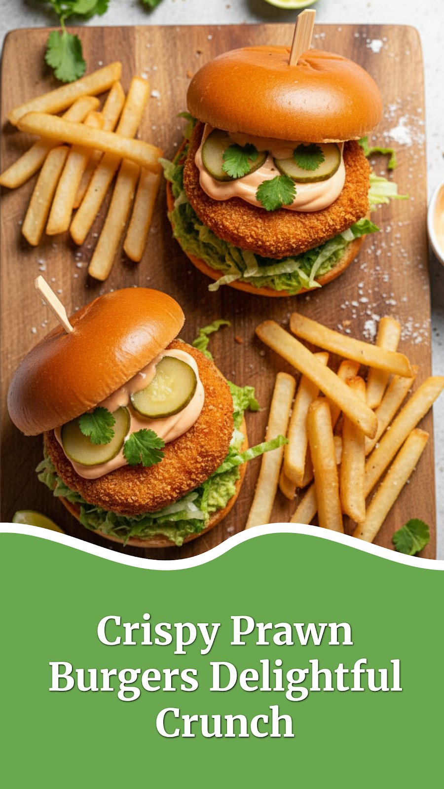 Crispy Prawn Burgers Delightful Crunch
