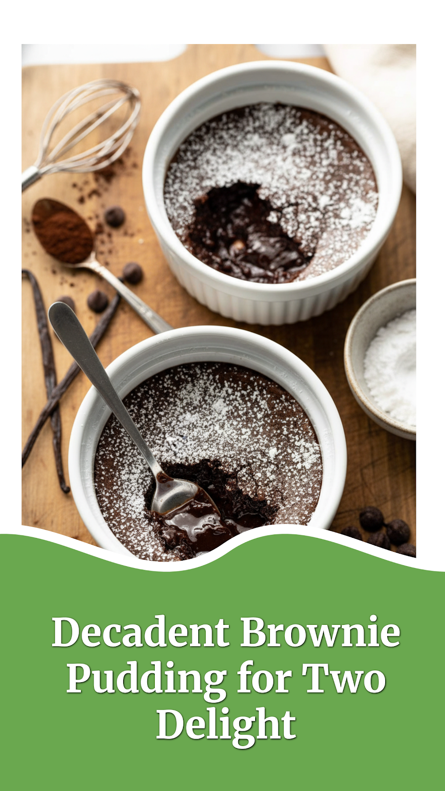Decadent Brownie Pudding for Two Delight
