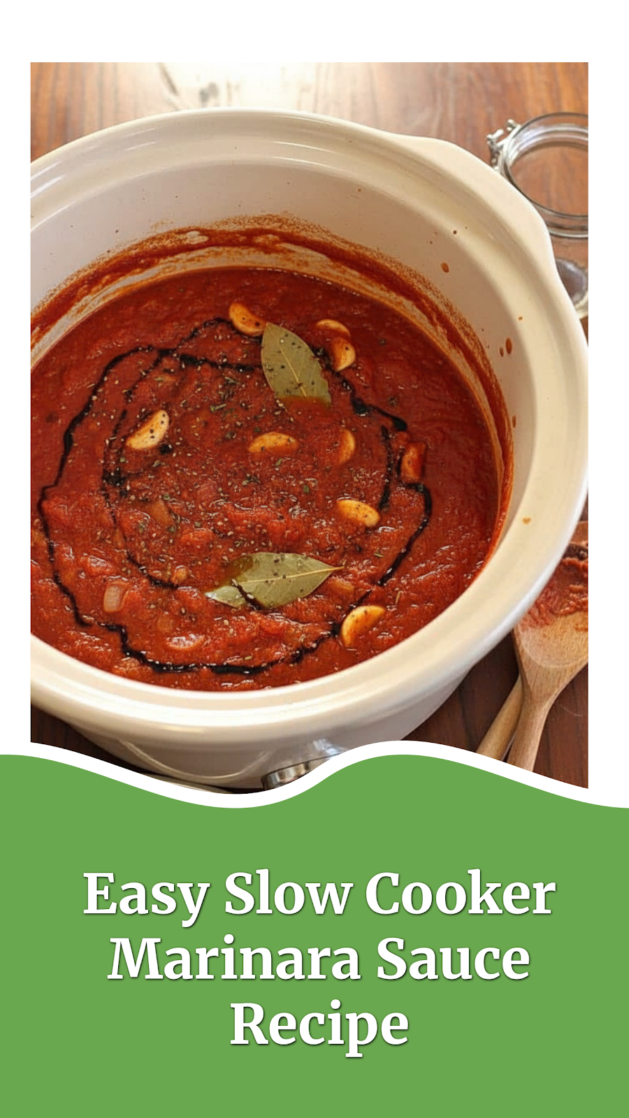 Easy Slow Cooker Marinara Sauce Recipe