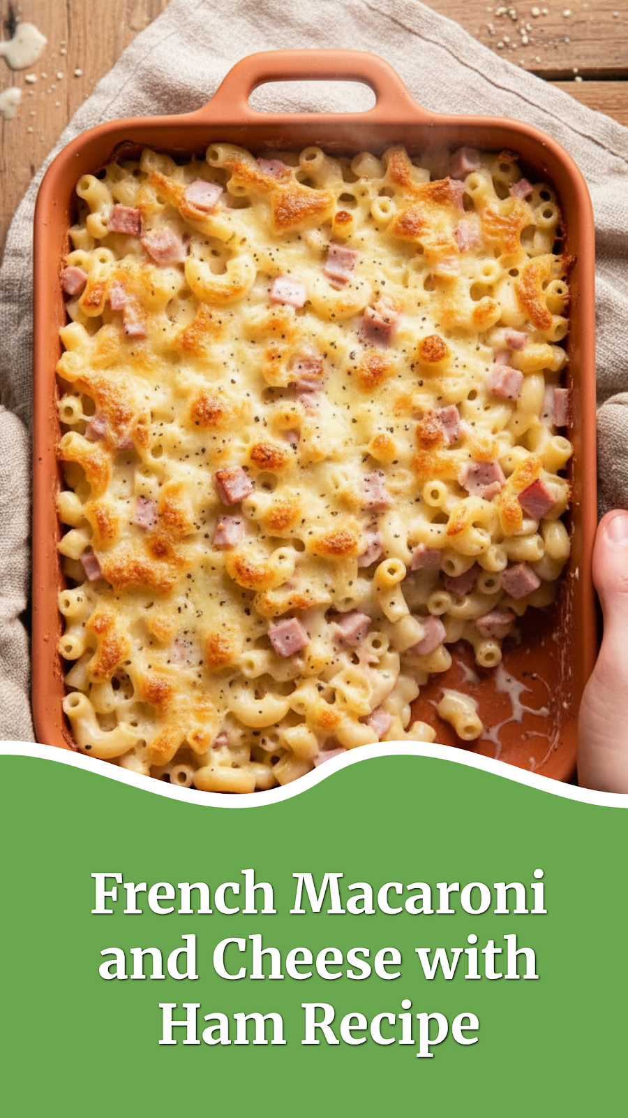 French Macaroni and Cheese with Ham Recipe