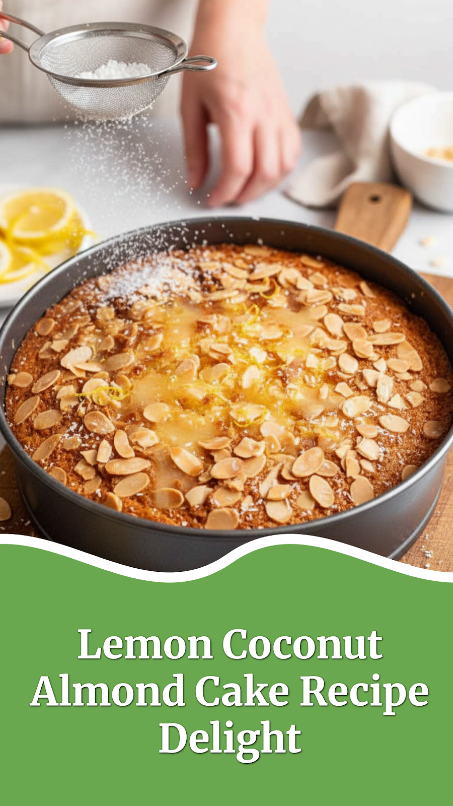 Lemon Coconut Almond Cake Recipe Delight