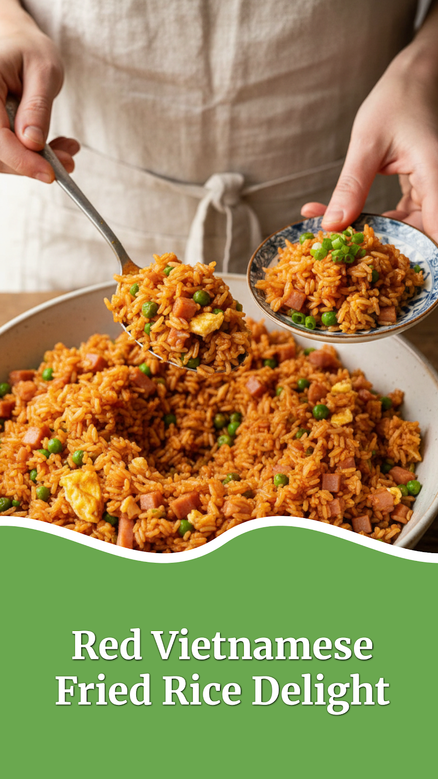 Red Vietnamese Fried Rice Delight