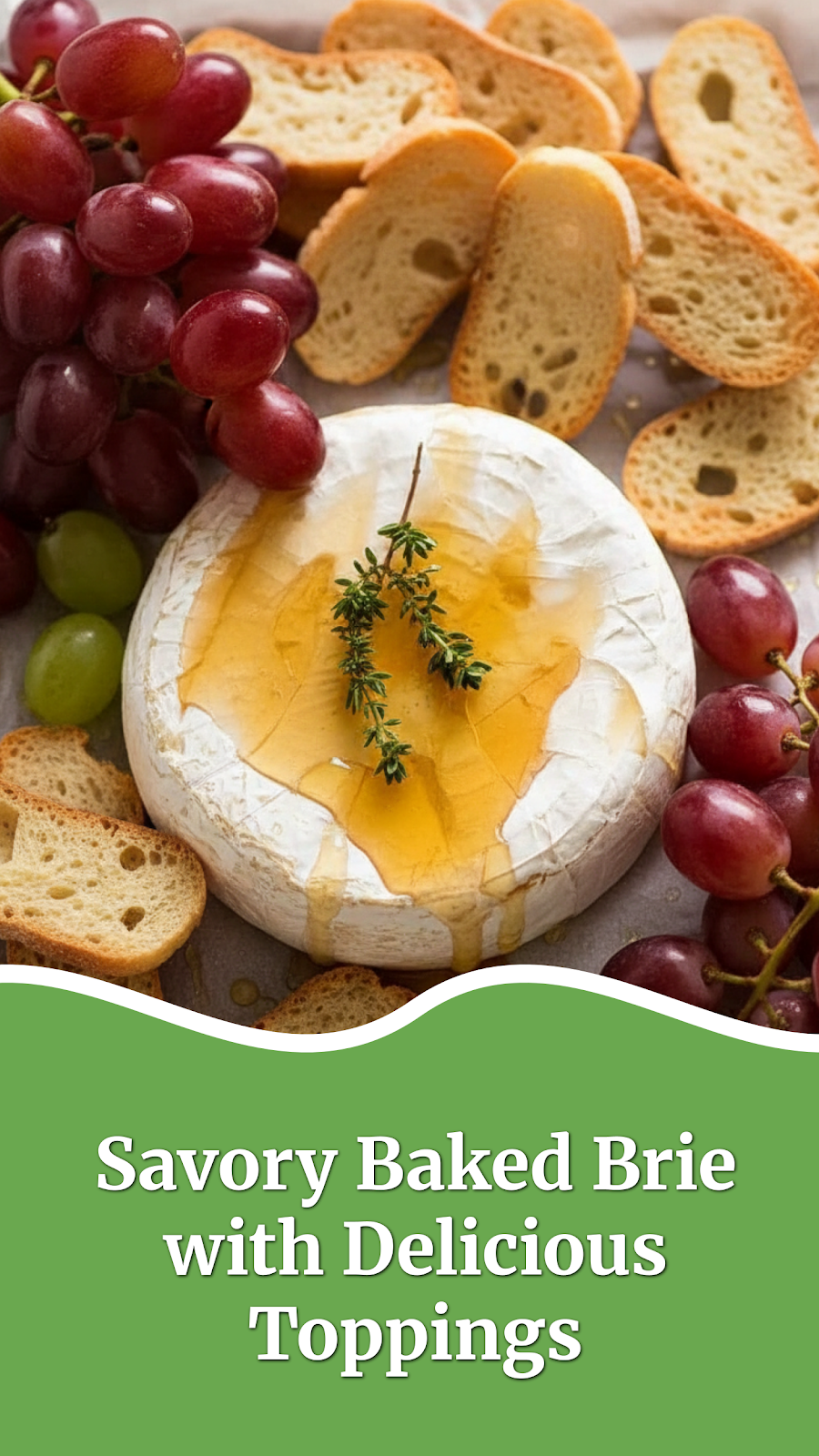 Savory Baked Brie with Delicious Toppings