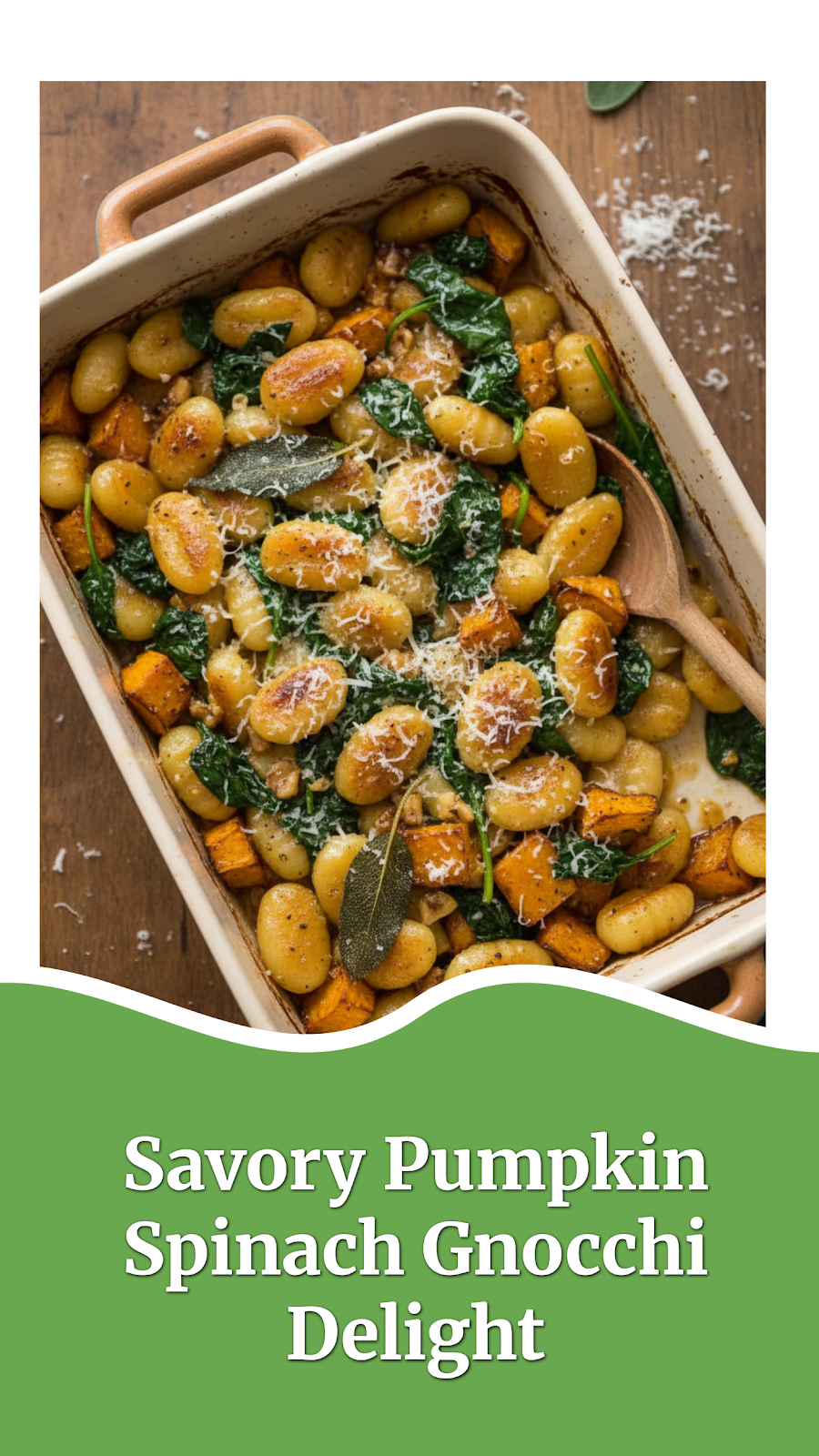Savory Pumpkin Spinach Gnocchi Delight