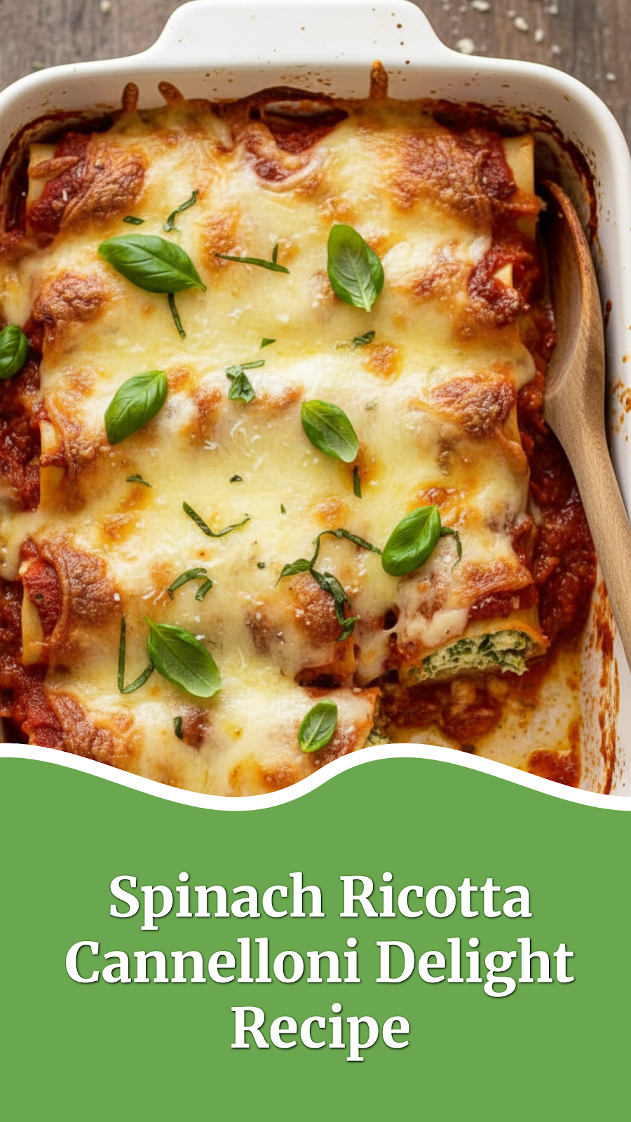 Spinach Ricotta Cannelloni Delight Recipe