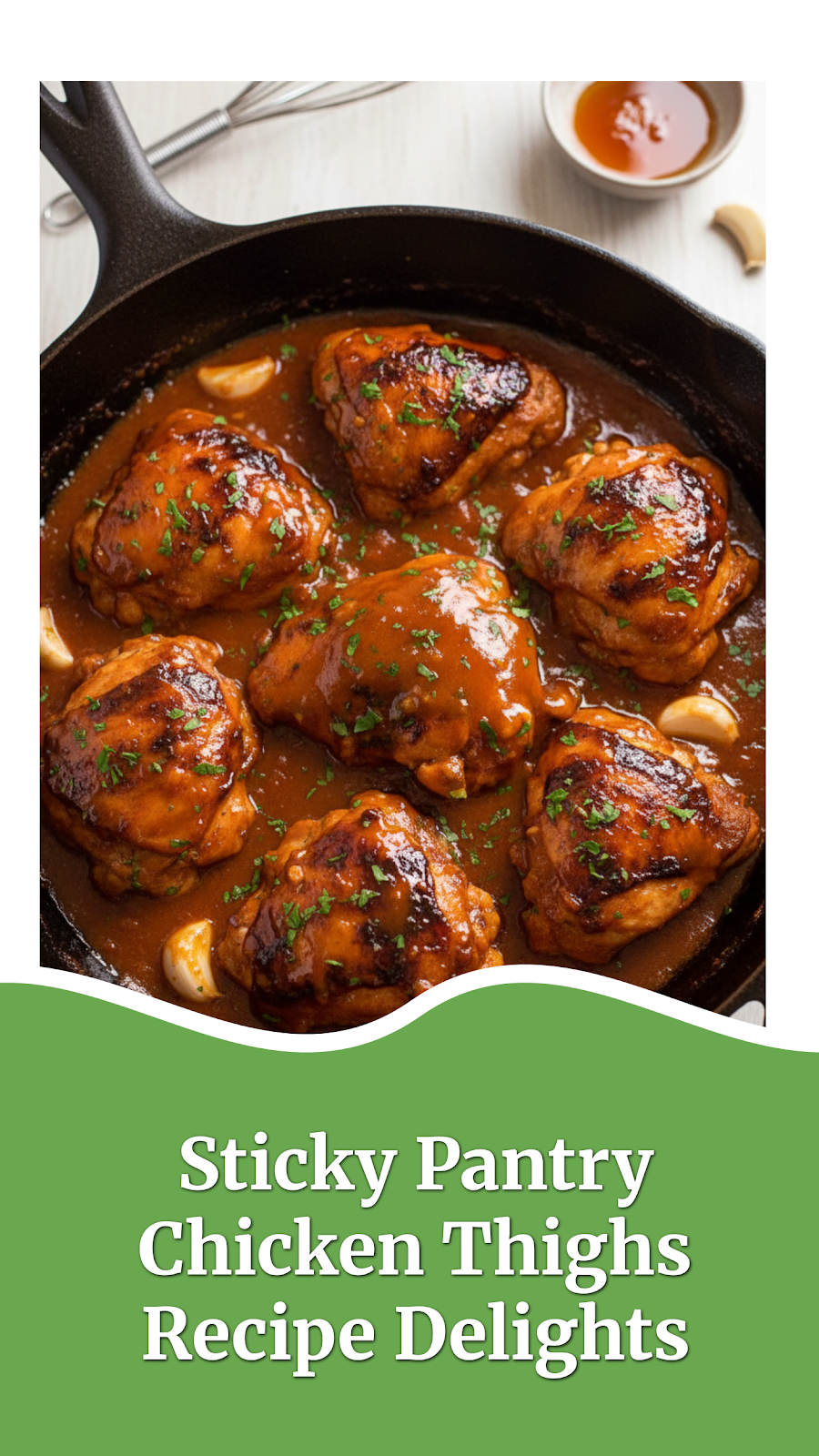 Sticky Pantry Chicken Thighs Recipe Delights