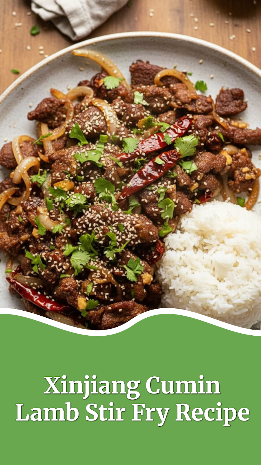Xinjiang Cumin Lamb Stir Fry Recipe