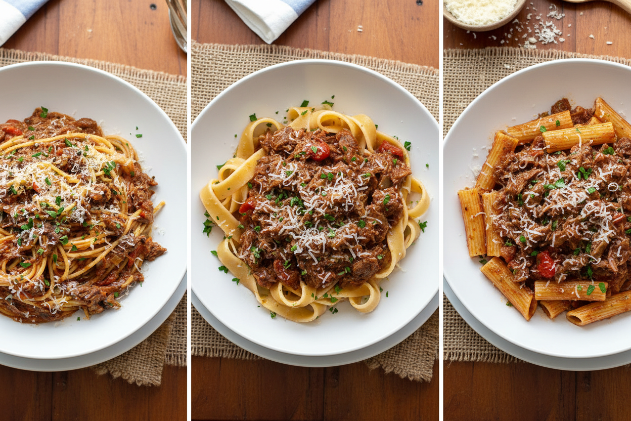 Beef Cheek Ragu Pasta: Three Delicious Variations