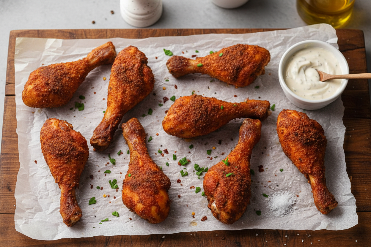 Crispy Baked Chicken Drumsticks Recipe