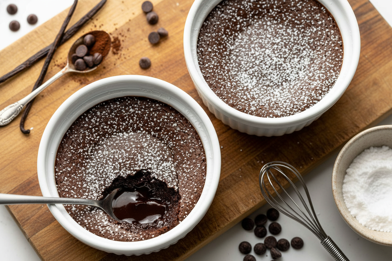 Decadent Brownie Pudding for Two Delight