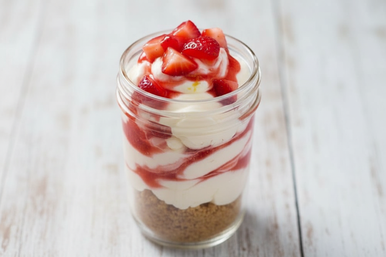 Decadent Strawberry Cheesecake Sundae Delight