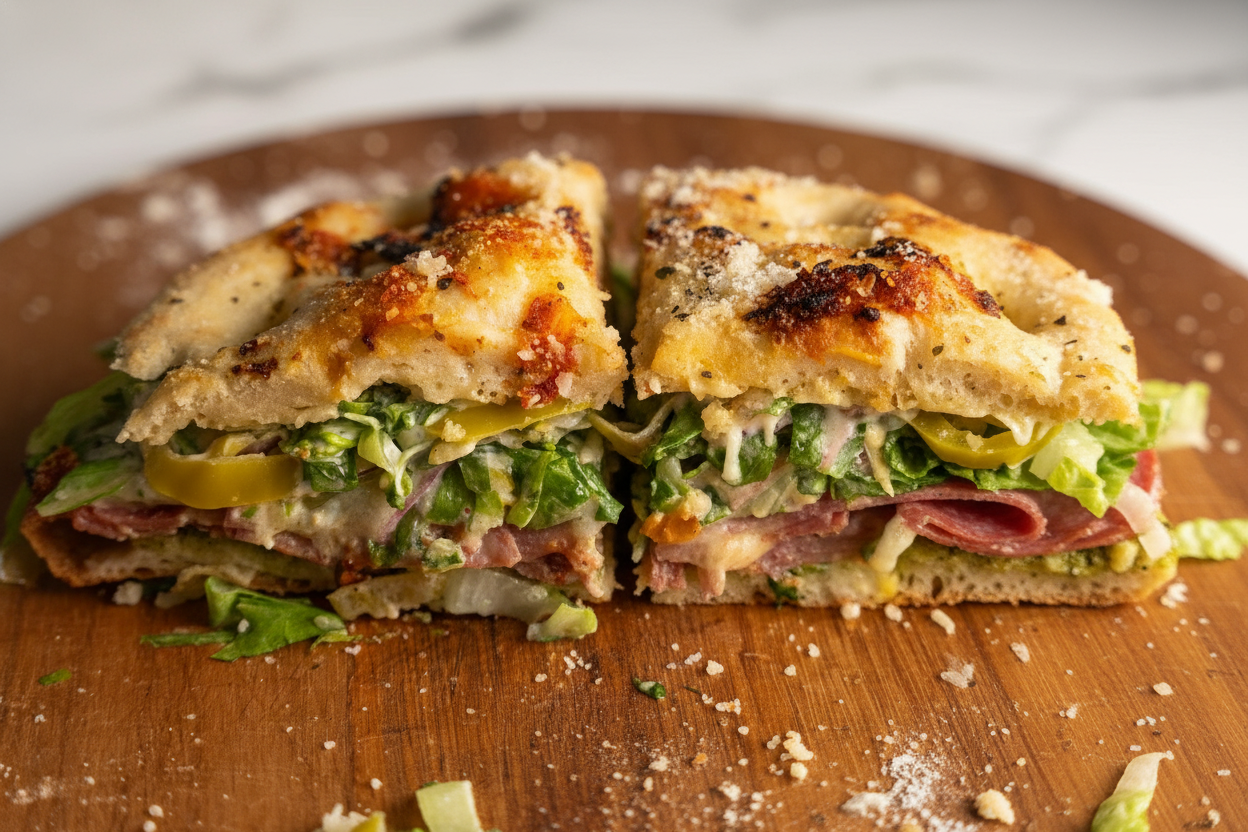 Focaccia Grinder Sandwich Delight