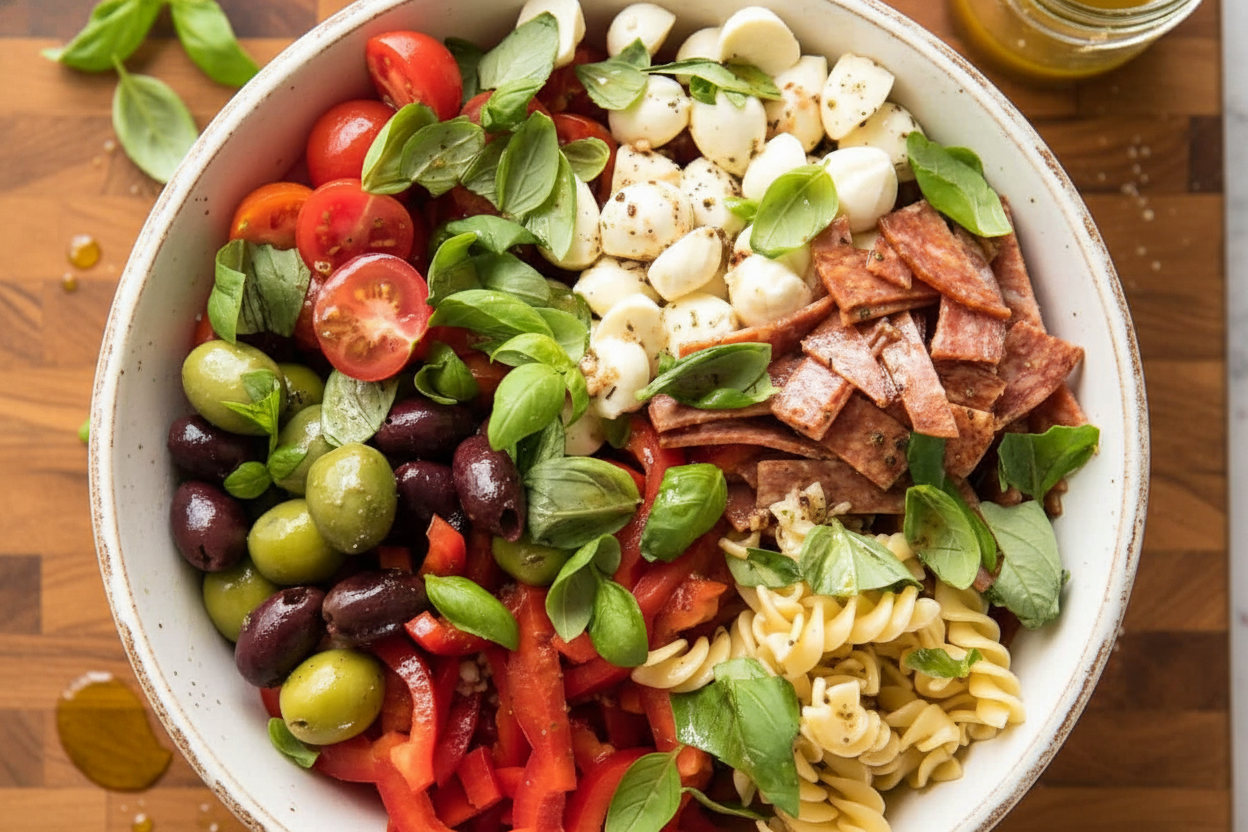 Italian Pasta Salad with Fresh Herb Dressing