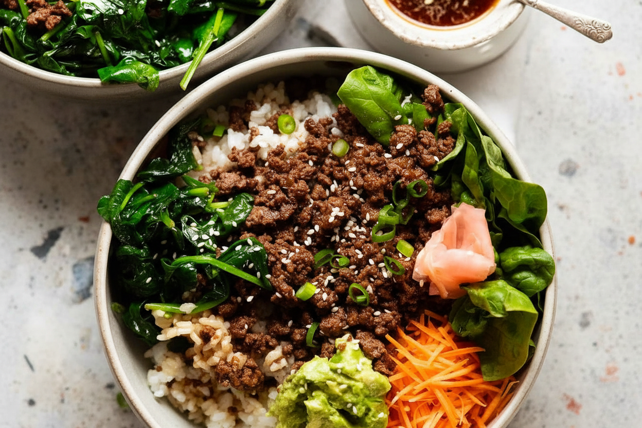 Korean Beef Bulgogi Rice Bowl Delight