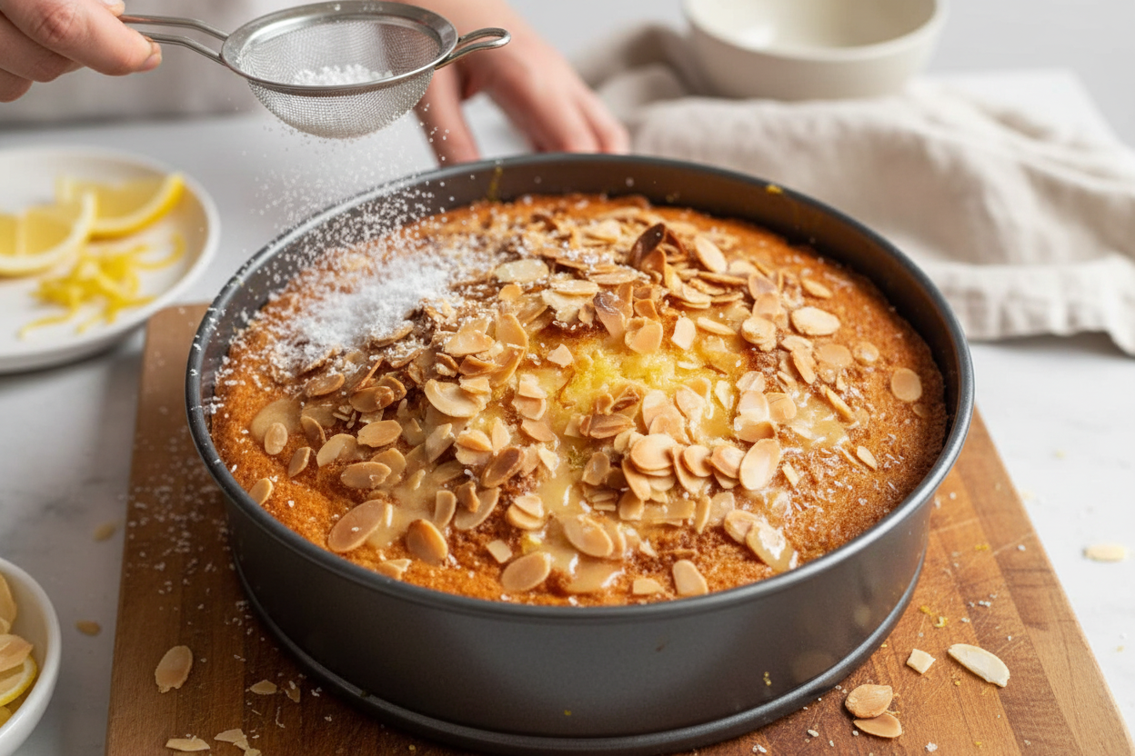 Lemon Coconut Almond Cake Recipe Delight