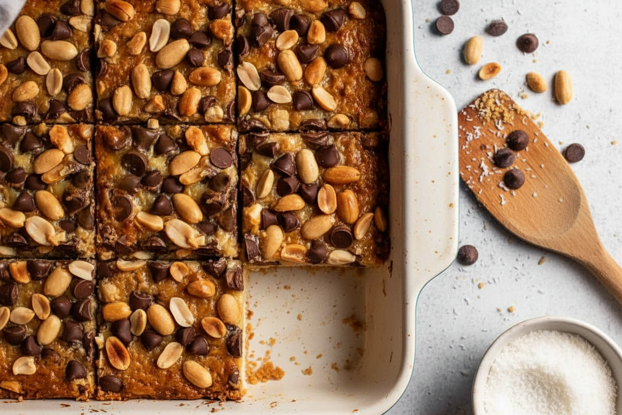 No-Bowl Chocolate Nut Bar Recipe