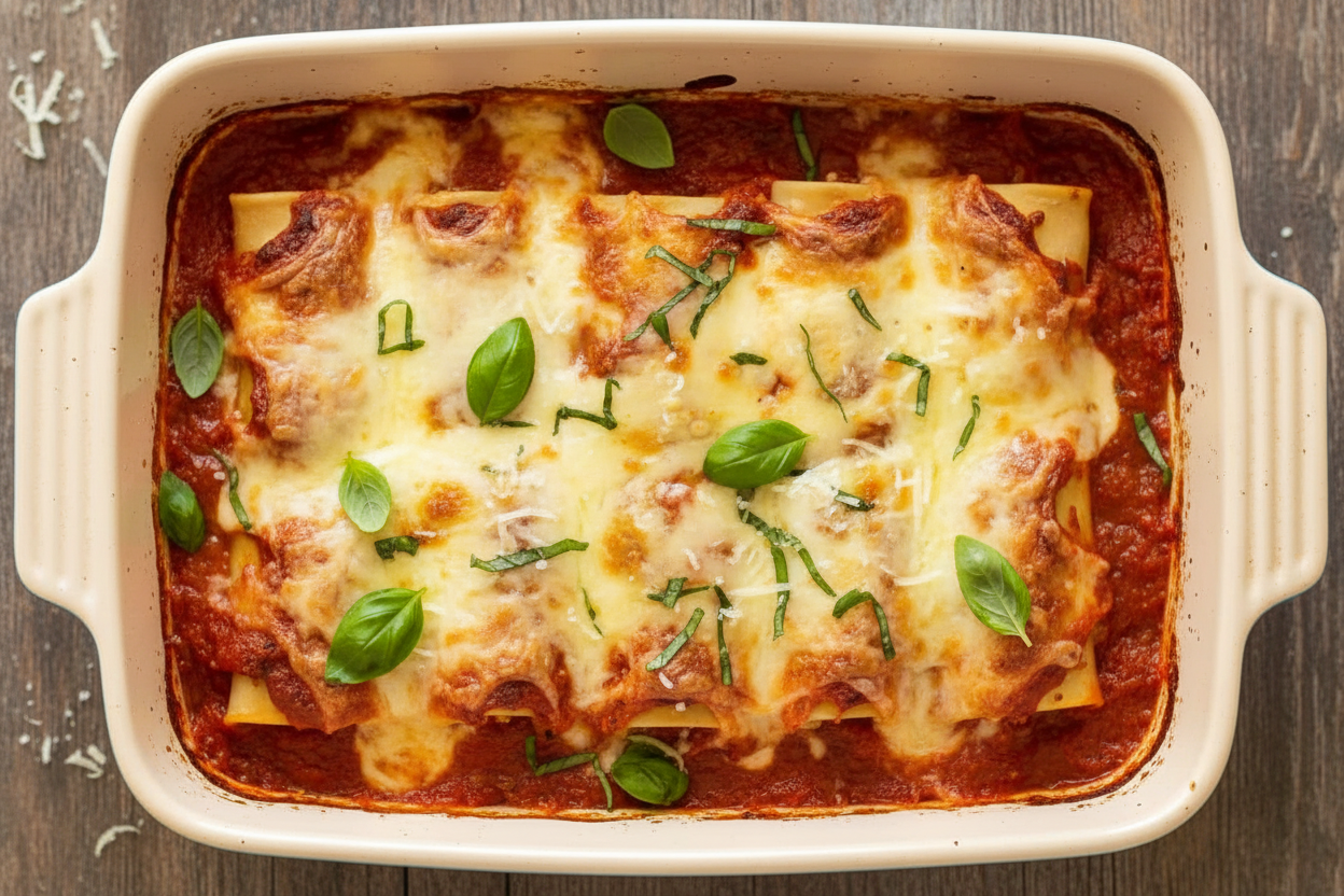 Spinach Ricotta Cannelloni Delight Recipe