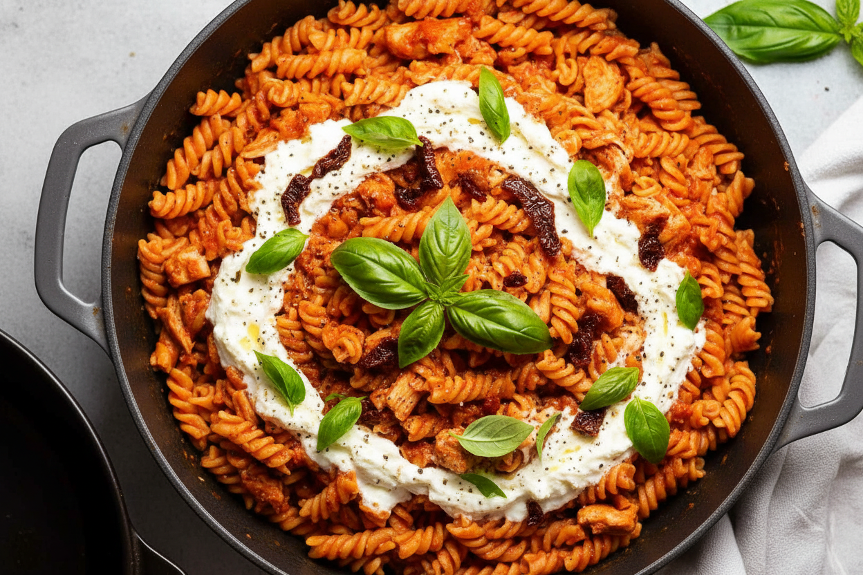 Whipped Ricotta One-Pot Chicken Pasta Recipe