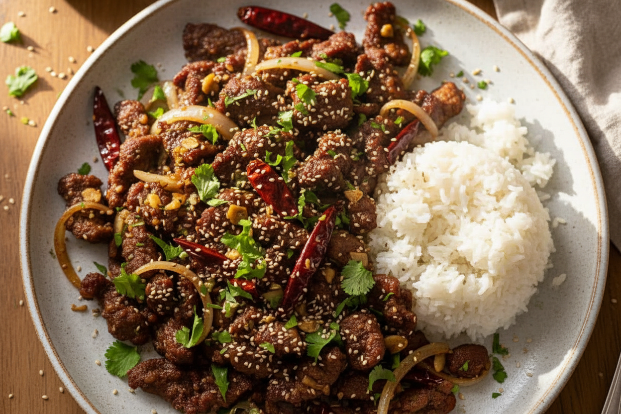 Xinjiang Cumin Lamb Stir Fry Recipe