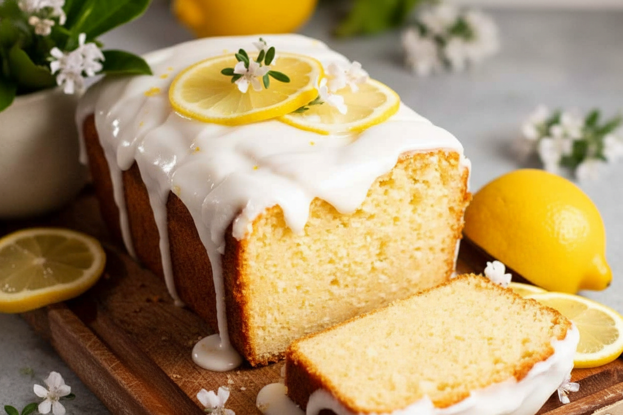 Zesty Glazed Lemon Loaf Delight
