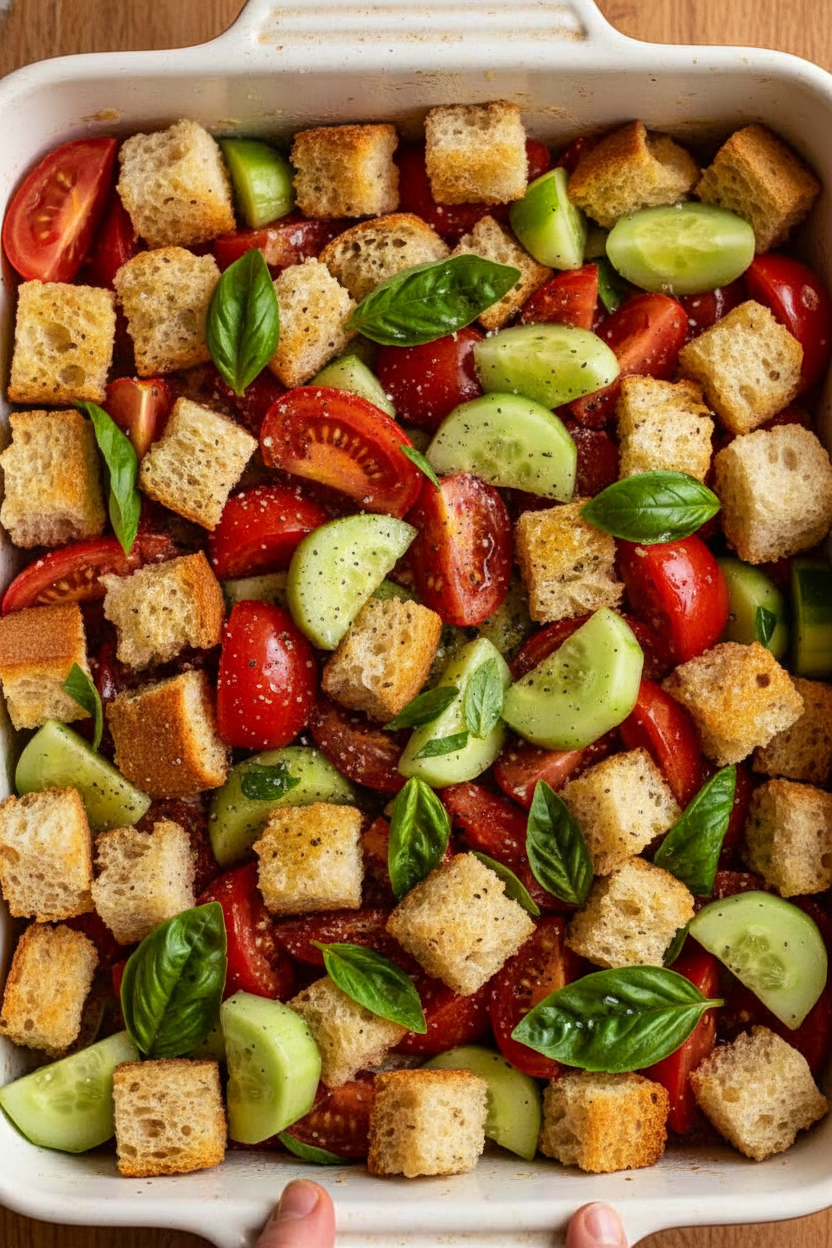 Authentic Panzanella: Italian Tomato Bread Salad