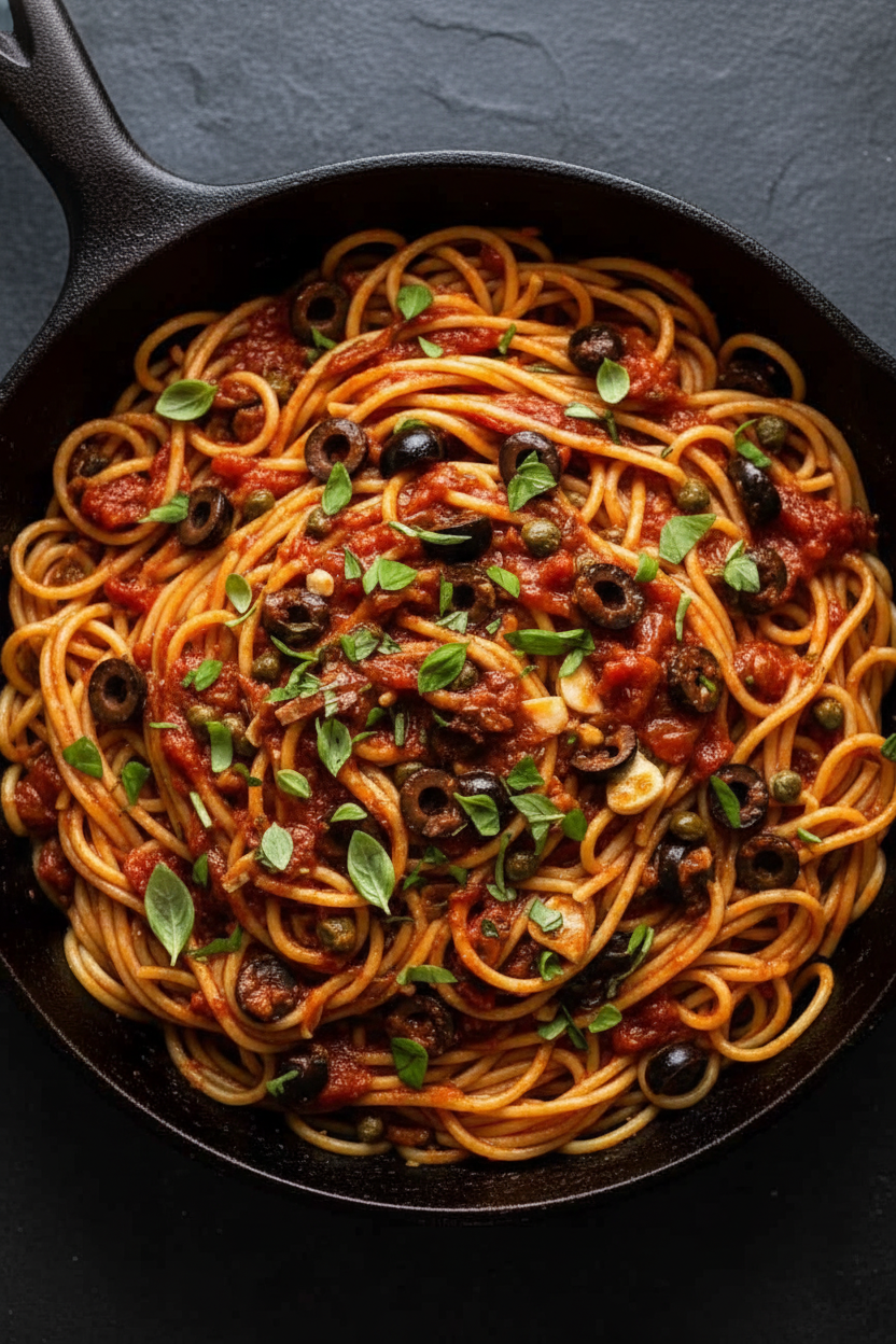 Authentic Spaghetti alla Puttanesca Recipe
