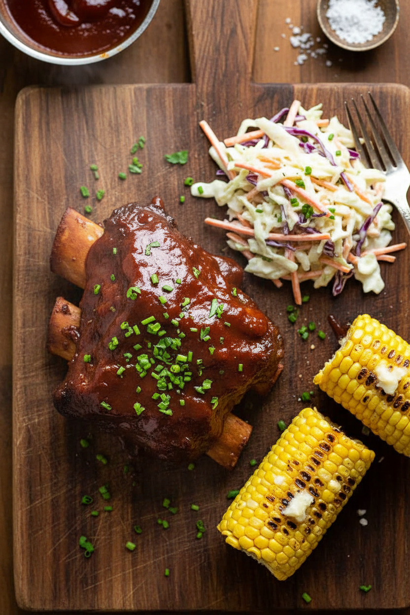 BBQ Slow Cooked Beef Ribs Delight